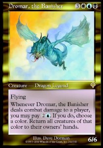 Dromar, the Banisher INV-244 Rare Light Played Englisch