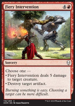 Feurige Intervention DOM-118 Common Excellent Englisch Foil