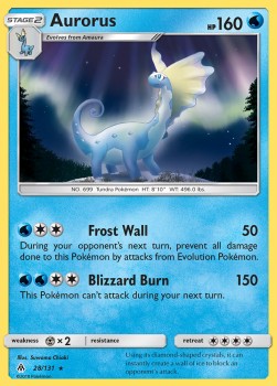 Aurorus FLI-28 Holo Rare Played Englisch