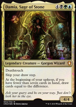 Damia, Sage of Stone CM2-2 Mythic Excellent Englisch Foil