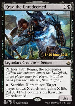 Krav, the Unredeemed PBBD-4 Rare Excellent Englisch Foil