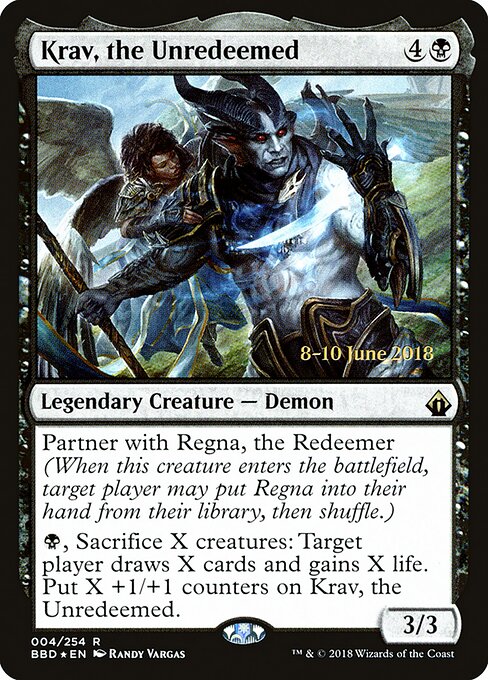 Krav, the Unredeemed PBBD-4 Rare Excellent Englisch Foil