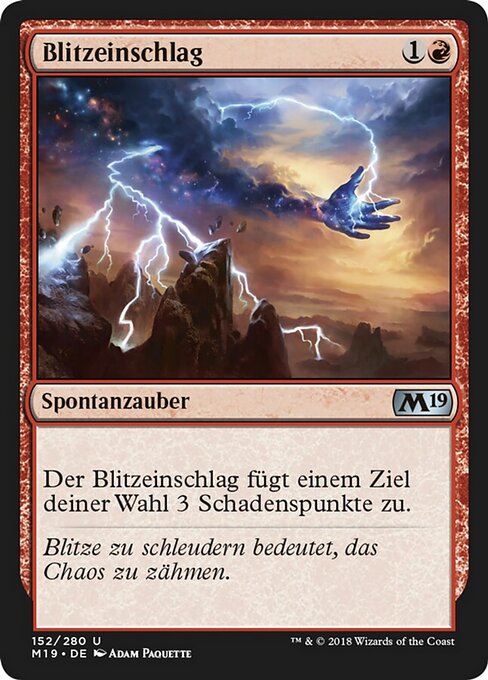 Blitzeinschlag M19-152 Uncommon Excellent Deutsch