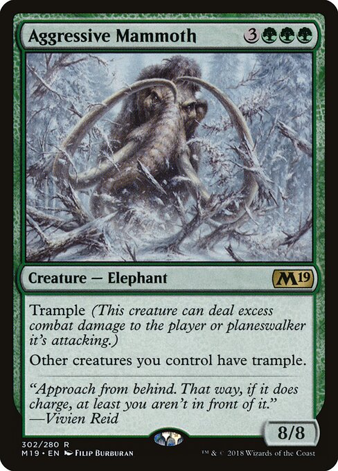 Aggressive Mammoth M19-302 Rare Good Englisch