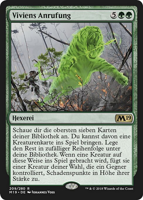 Viviens Anrufung M19-209 Rare Excellent Deutsch
