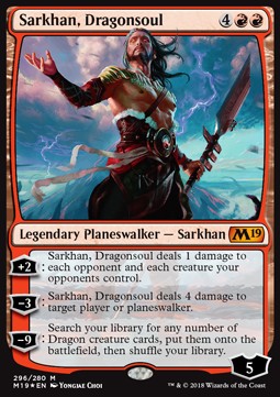 Sarkhan Drachenseele M19-296 Mythic Excellent Deutsch Foil