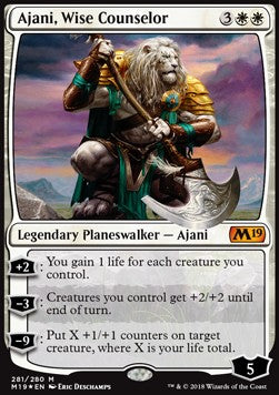 Ajani, weiser Berater M19-281 Mythic Good Deutsch Foil