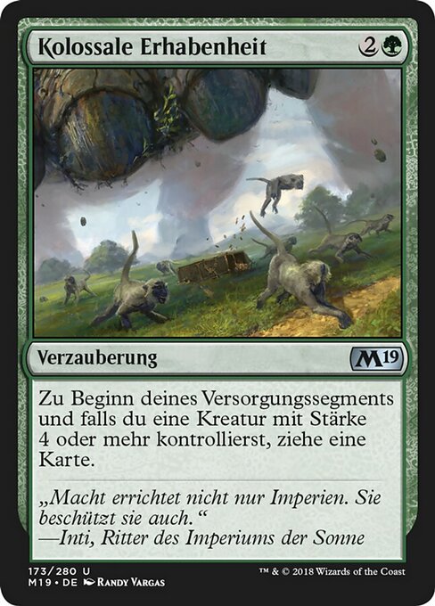 Kolossale Erhabenheit M19-173 Uncommon Near Mint Deutsch