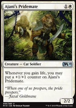 Ajani's Pridemate M19-5 Uncommon Near Mint Englisch