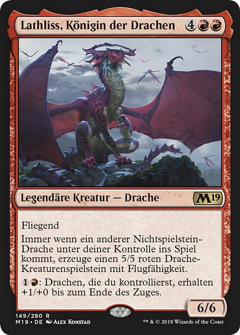 Lathliss, Königin der Drachen M19-149 Rare Good Deutsch