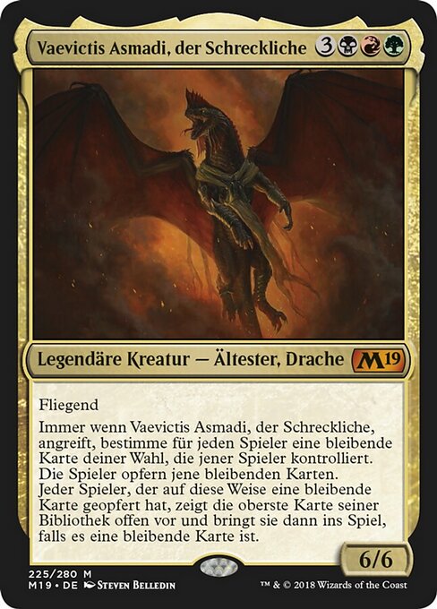 Vaevictis Asmadi, der Schreckliche M19-225 Mythic Excellent Deutsch