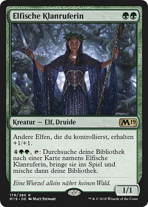 Elfische Klanruferin M19-179 Rare Excellent Deutsch