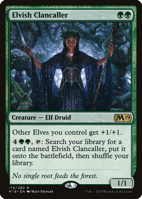 Elvish Clancaller M19-179 Rare Excellent Englisch
