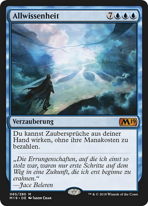 Allwissenheit M19-65 Mythic Excellent Deutsch