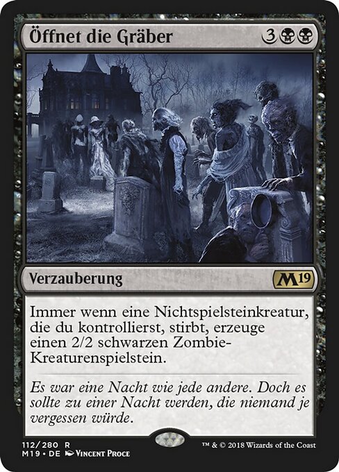 Öffnet die Gräber M19-112 Rare Excellent Deutsch