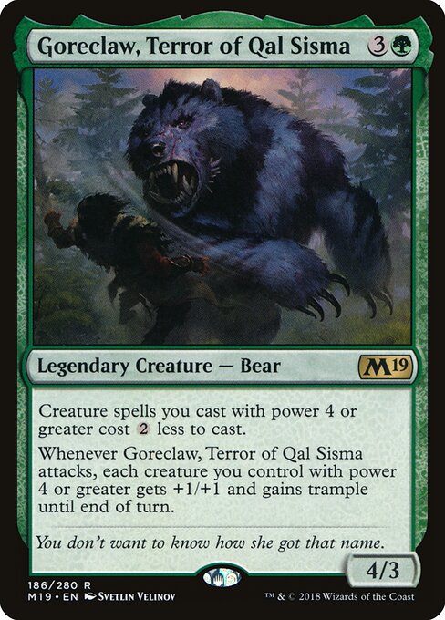Goreclaw, Terror of Qal Sisma M19-186 Rare Near Mint Englisch