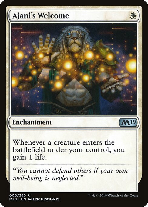 Ajani's Welcome M19-6 Uncommon Good Englisch