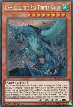 Gameciel, the Sea Turtle Kaiju BLRR-EN075 Secret Rare Excellent Englisch 1. Auflage