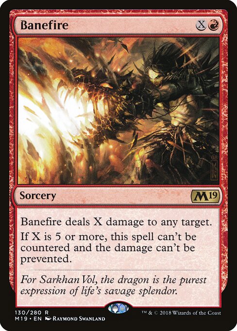 Banefire M19-130 Rare Excellent Englisch