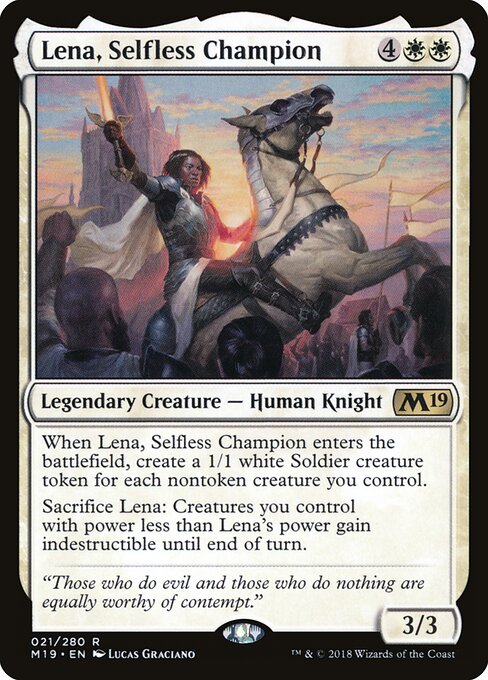 Lena, Selfless Champion M19-21 Rare Excellent Englisch