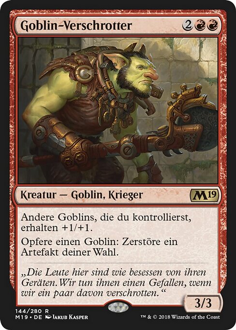 Goblin-Verschrotter M19-144 Rare Good Deutsch