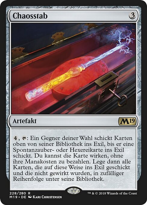 Chaosstab M19-228 Rare Excellent Deutsch