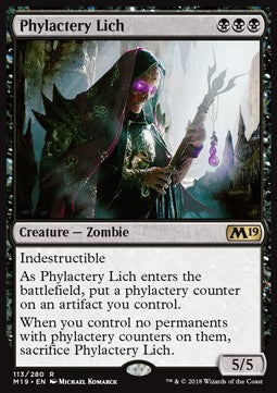 Phylakterion-Lich M19-113 Rare Excellent Englisch