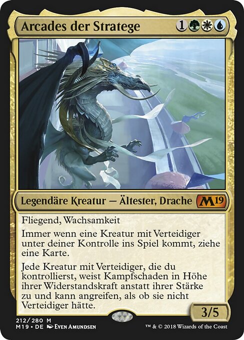 Arcades der Stratege M19-212 Mythic Near Mint Deutsch Foil