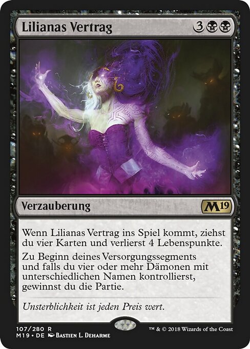 Lilianas Vertrag M19-107 Rare Excellent Deutsch
