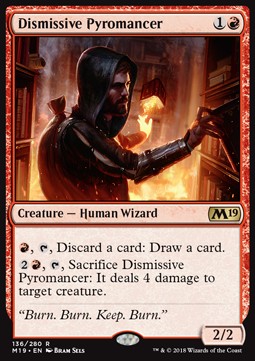 Dismissive Pyromancer M19-136 Rare Excellent Englisch