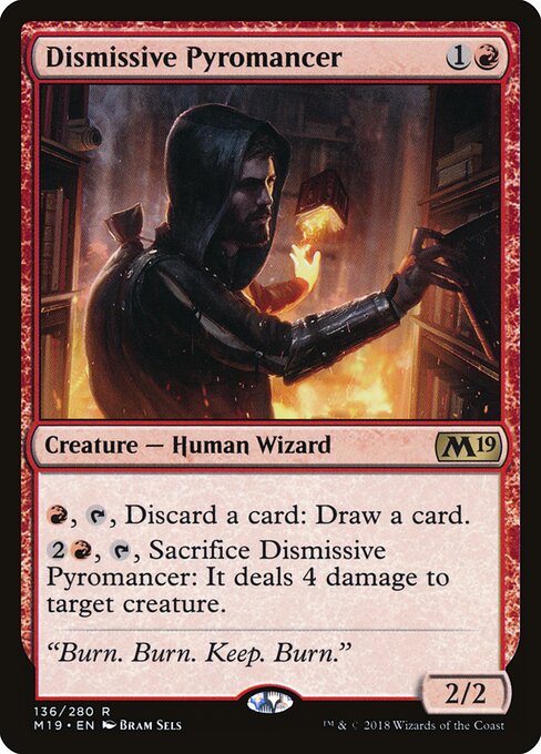 Dismissive Pyromancer M19-136 Rare Excellent Englisch