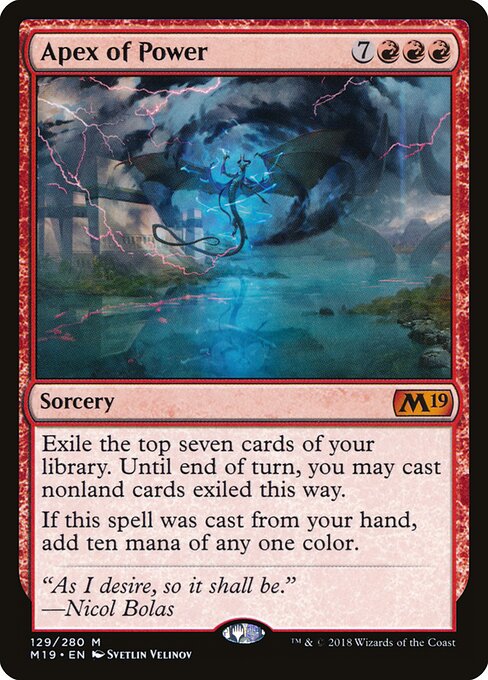 Apex of Power M19-129 Mythic Excellent Englisch