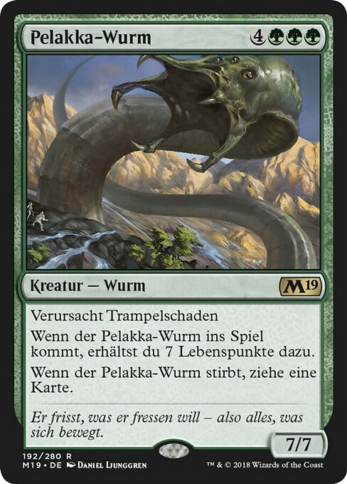 Pelakka-Wurm M19-192 Rare Excellent Deutsch