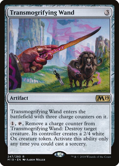 Transmogrifying Wand M19-247 Rare Excellent Englisch