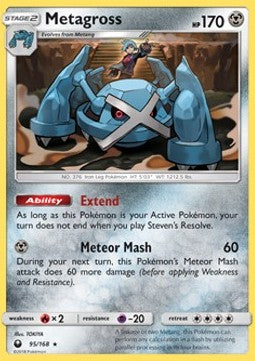 Metagross CES-95 Holo Rare Near Mint Deutsch Reverse Holo