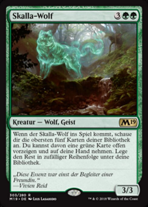 Skalla-Wolf M19-303 Rare Excellent Deutsch