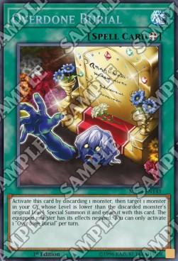 Übertriebenes Begräbnis MP18-143 Secret Rare Excellent Deutsch 1. Auflage
