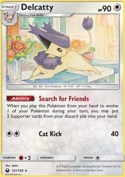 Delcatty CES-121 Holo Rare Excellent Englisch