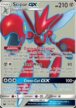 Scizor GX CES-158 Ultra Rare Light Played Deutsch