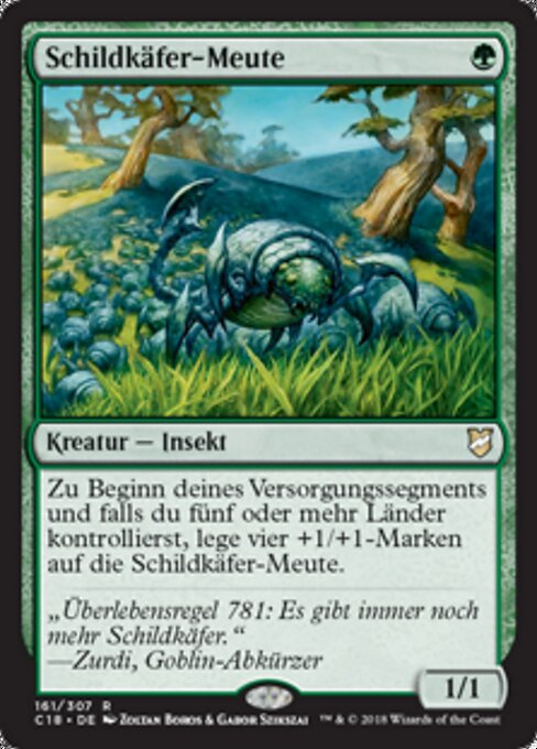 Schildkäfer-Meute C18-161 Rare Excellent Deutsch