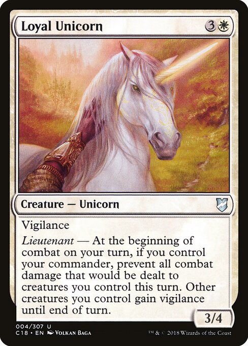 Loyal Unicorn C18-4 Uncommon Excellent Englisch