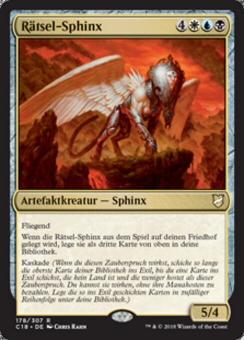Rätsel-Sphinx C18-178 Rare Excellent Deutsch