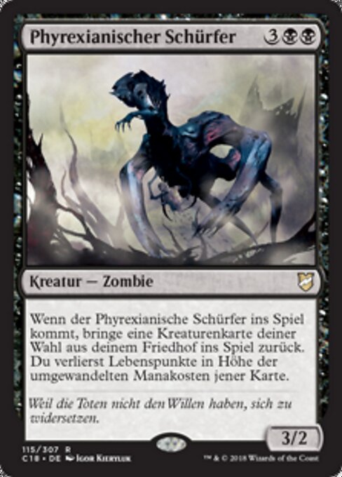 Phyrexianischer Schürfer C18-115 Rare Good Deutsch