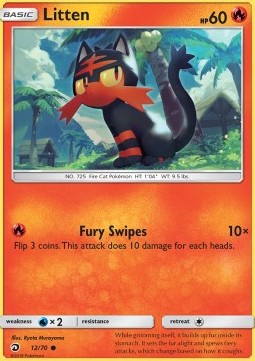 Litten DRM-12 Common Near Mint Englisch Reverse Holo