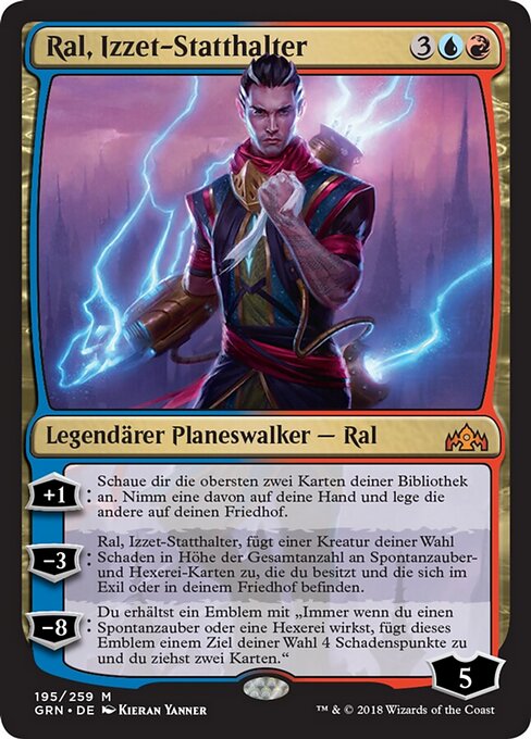 Ral, Izzet-Statthalter GRN-195 Mythic Near Mint Deutsch