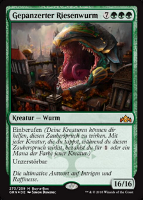Gepanzerter Riesenwurm BABP-273 Mythic Excellent Deutsch Foil