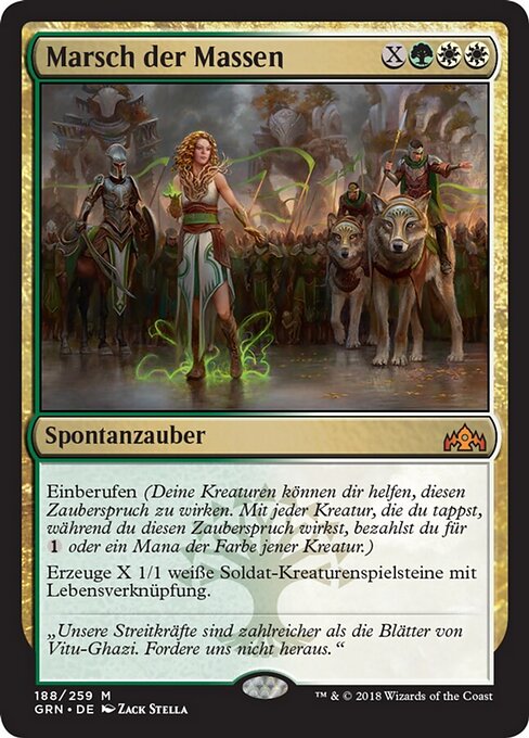Marsch der Massen GRN-188 Mythic Excellent Deutsch