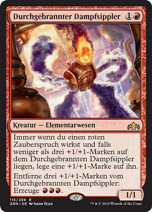 Durchgebrannter Dampfsippler GRN-115 Rare Excellent Deutsch