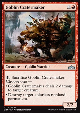 Goblin-Kratermacher GRN-103 Uncommon Light Played Englisch