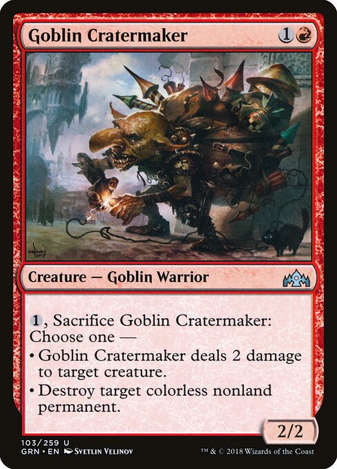 Goblin Cratermaker GRN-103 Uncommon Near Mint Englisch